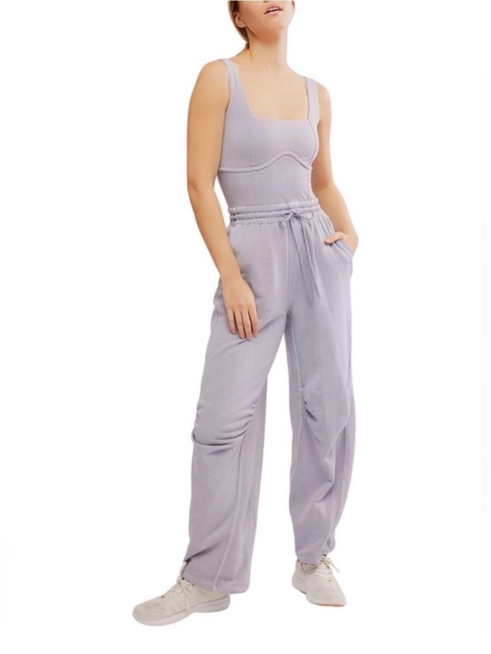 Free People Movement Inbound Onesie Trailblazer Purple Athleisure ~ Size Lg NWT - Picture 6 of 14